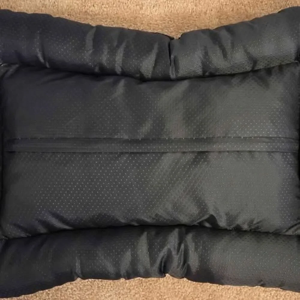 Memory foam bolster pet bed